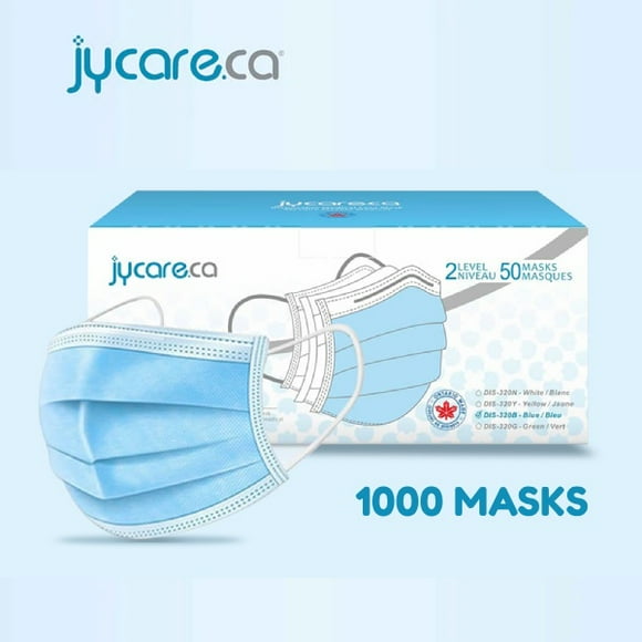 JY Care Medical Mask (1000 Masks) - ASTM Level 2 Mask - Made in Canada