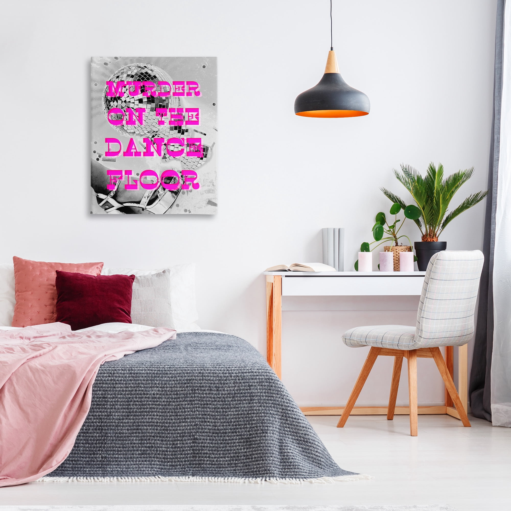 Stupell Industries Dance Floor Phrase Novelty Painting Gallery Wrapped Canvas Art Print Wall Art, 30 x 40