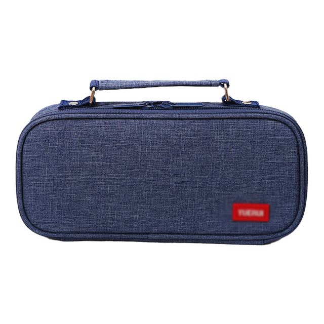 Estuche para lápices de gran capacidad, organizador de estuches para lápices con múltiples compartimentos con cremallera duradera Adepaton Mochilas, Loncheras y Lapiceras