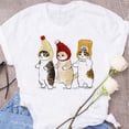 thumbnail image 6 of Cute Cats Printing Women T-shirts New Kawaii Women's Tshirt Fashion Women Clothing Funny Korean Style T-Shirts Shirts for Woman, 6 of 6
