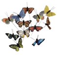 thumbnail image 4 of Set de 12 decoraciones de mariposas y plumas artificiales Berfutall, 4 of 6