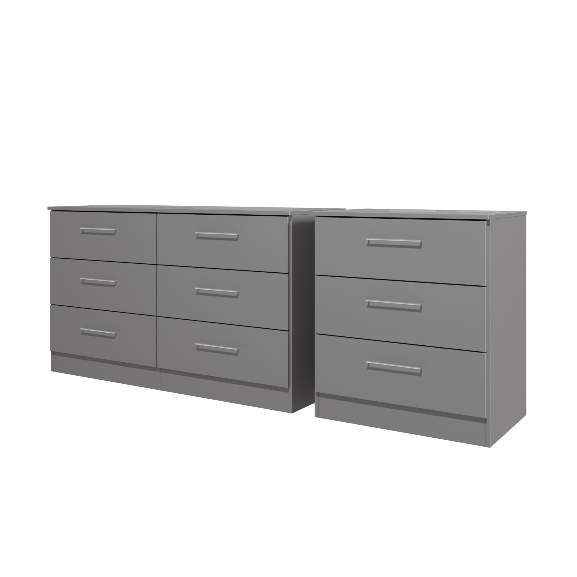 トップス Draw Drawers Wool 2way Tops gray Free Shipping! Kappesberg Modern 2-Piece Bedroom Set, 6-Drawer