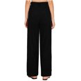 thumbnail image 4 of Cagogo Women Wide Leg Corduroy Trousers High Waisted Loose Long Pants with Pockets Casual Palazzo Work Lounge Streetwear, Black M, 4 of 8