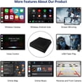 thumbnail image 5 of Road Top Wireless Carplay Compatible with Apple Carplay & Android Auto, Compatible with Mercedes Benz A/B/C/E/CLA/GLA/GLK/ML/SLK with NTG4.5 System, Support Bluetooth, Mirroring, Camera, 5 of 8