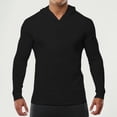 thumbnail image 2 of Men's Athletic Hoodie Workout Pullover Sport Sweatshirt Comfortable Breathable Gym Running Casual Fitness Apparel Men's Oversized Tee Summer Tops Streetwear, 2 of 6