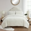 My Texas House Jessie 3-Piece Ivory Stripe Comforter Set, King