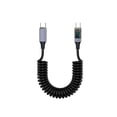 thumbnail image 6 of USB C PD100W Fast Charging Intelligent Display Data Cable, Stretchable Spring Cord for Notebook, Phone, 6 of 11