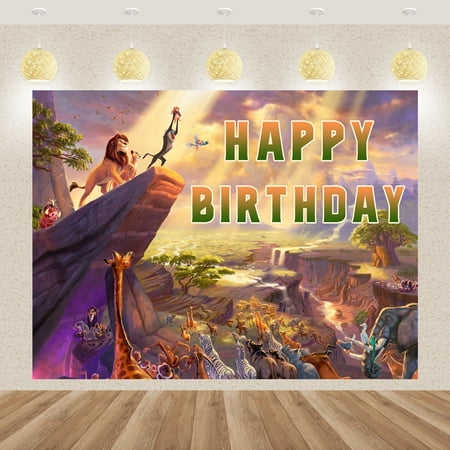 New Lion King Theme Party Decoration Photography Children's Birthday Background Decoration