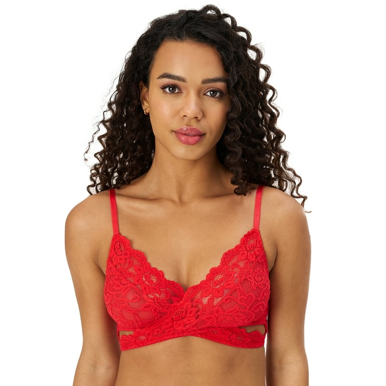 Adored by Adore Me Women's Blythe Lace Unlined Bralette With