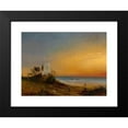 thumbnail image 2 of Théodore Gudin 24x19 Black Modern Framed Museum Art Print Titled - Coast in Algeria (1831), 2 of 5