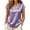 *Purple, variant on ClodeEU Women's Elegant V Neck Short Sleeve Satin Blouse ,Casual Loose Fit Silk Office Top Pink,Women's Plus L