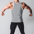 thumbnail image 6 of Awwp Mens Tops Men’S Muscle Tank Top Athletic Sleeveless Shirt Breathable Cotton/Polyester Blend for Gym And Casual Wear Grey XL, 6 of 6