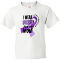 thumbnail image 3 of Inktastic I Wear Purple For My Mom Lupus Awareness Youth T-Shirt, 3 of 5