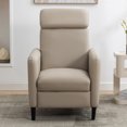 thumbnail image 4 of Aukfa Recliner Chair Adjustable Single Sofa Leather Lounge Chair for Living Room Bedroom,Beige, 4 of 7