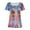 Multicolor, variant on SwiftWear Women’s Plus Size Square Neck Blouse Summer T-Shirt – Starry Print Tees with Button Split Hem, 3XL-5XL, Loose Fit Casual Tops