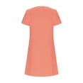 thumbnail image 3 of Kukoosong Dresses for Women Casual Summer Crew Neck Short Sleeve Cocktail Dress with Leaf Sleeves and Hollow Neckline for Beach Vacation Party Wedding Guest Dresses, 3 of 6