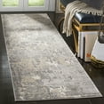 thumbnail image 2 of SAFAVIEH Meadow Bairre Abstract Runner Rug, Grey, 2'7" x 12', 2 of 7