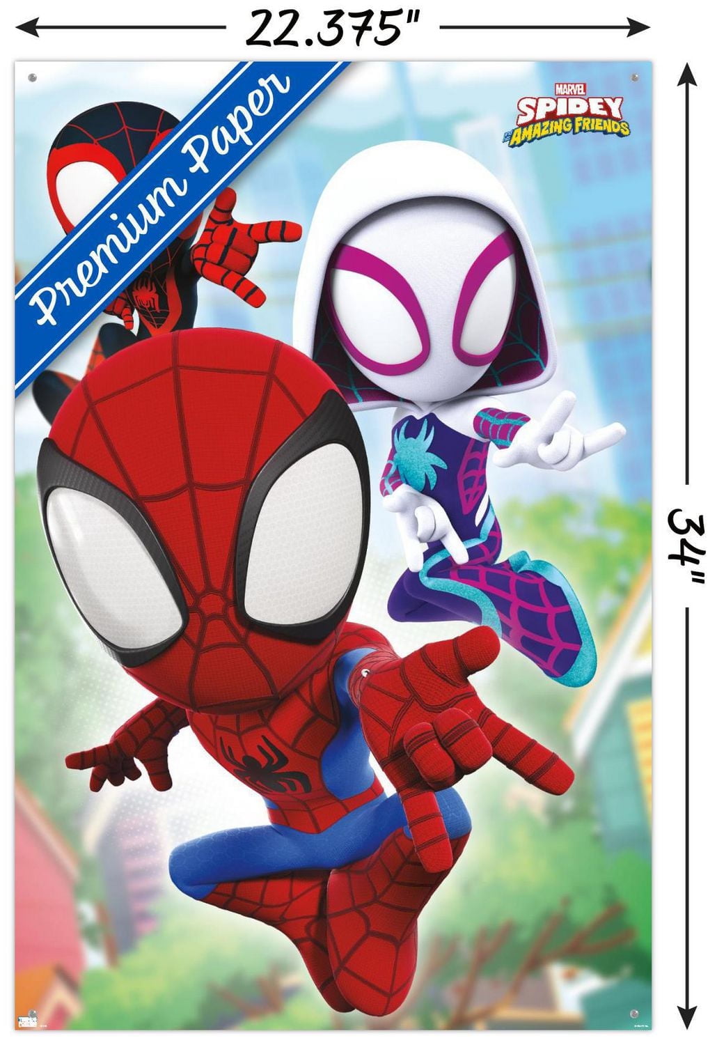 Marvel Spidey and His Amazing Friends - Webs Wall Poster, 22.375" x 34"