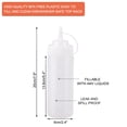 thumbnail image 2 of 4pcs Plastic 12 Oz Squeeze Bottle Condiment Storage Kitchen Bar Ketchup Olive Oil Dispenser White, 2 of 7