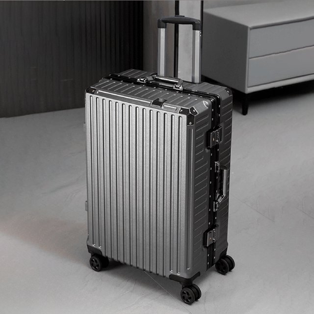 Equipaje con ruedas 20 24 26 28 ", marco de aluminio, maleta con ruedas, Maleta de viaje con USB, cerradura de combinación, equipaje de mano
