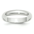 thumbnail image 1 of Platine 4mm Demi-Rond Bague de Mariage Taille 10,5 Classique Dôme, 1 of 7