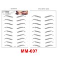 thumbnail image 4 of Pegueras Tatuaje Ecológico Cejas Maquillaje Ceja Auténtico 1 Hoja 6d Transferencias Pegatinas Impermeables para Mujeres Niñas, 4 of 7