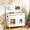 White, variant on Arlopu Kids Play Kitchen, Wooden Pretend Kitchen Playset with Realistic Lights & Sounds, Ultimate Interactive Pretend Playset for Toddler