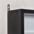 thumbnail image 2 of CoSoTower 5-Tier Display Cabinet, Glass Display Case with 2 Doors and Adjustable Shelves, Wall-Mounted, Black, White, 2 of 9