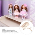 thumbnail image 6 of iplusmile Wooden Dolls Clothes Hanger: 10Pcs Mini Doll Clothes Hanger - Miniature Clothes Hangers Wardrobe Furniture Accessories for Dollhouse Supplies (10cm), 6 of 7
