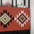thumbnail image 6 of Red Black Green Boho Valances for Windows Farmhouse Kitchen Curtains Valances Rod Pocket Valance Curtains for Kitchen Windows Farmhouse Vintage Abstract Geometric Window Valances for Bathroom 42"x12", 6 of 6