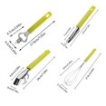 thumbnail image 3 of CHUANK WOXINDA Mini Grater Multi Purpose Vegetable Cutter 4 Piece Set Stainless Steel Cheese Grater And Vegetable Shredder Can Be Used For Vegetables Fruit Handheld Shredder Cutter Shredd, 3 of 5
