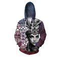 thumbnail image 3 of Sudadera con capucha informal y cómoda para hombre, ropa de otoño Y2k, sudadera con capucha con estampado de cara horrorosa, ropa para hombre, sudaderas con cremallera para hombre, 3 of 5