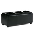 thumbnail image 4 of Atlin Designs Banc de Rangement en Simili Cuir en Noir, 4 of 6