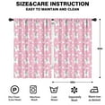 thumbnail image 2 of Pink Unicorns and Rainbows Pattern Blackout Kids Curtains,Childrens Insulated Curtains Set Of 2,Bedroom Essentials,Toddler Room Decor 42x63in(106x160cm), 2 of 4