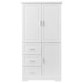 thumbnail image 2 of ALEXLOGER 62.2" Tall Bathroom Storage Cabinet with 3 Doors and 3 Drawers, Freestanding Linen Cabinet, Wooden Pantry with Adjustable Shelf for Bathroom, Kitchen, Living Room, 2 of 6