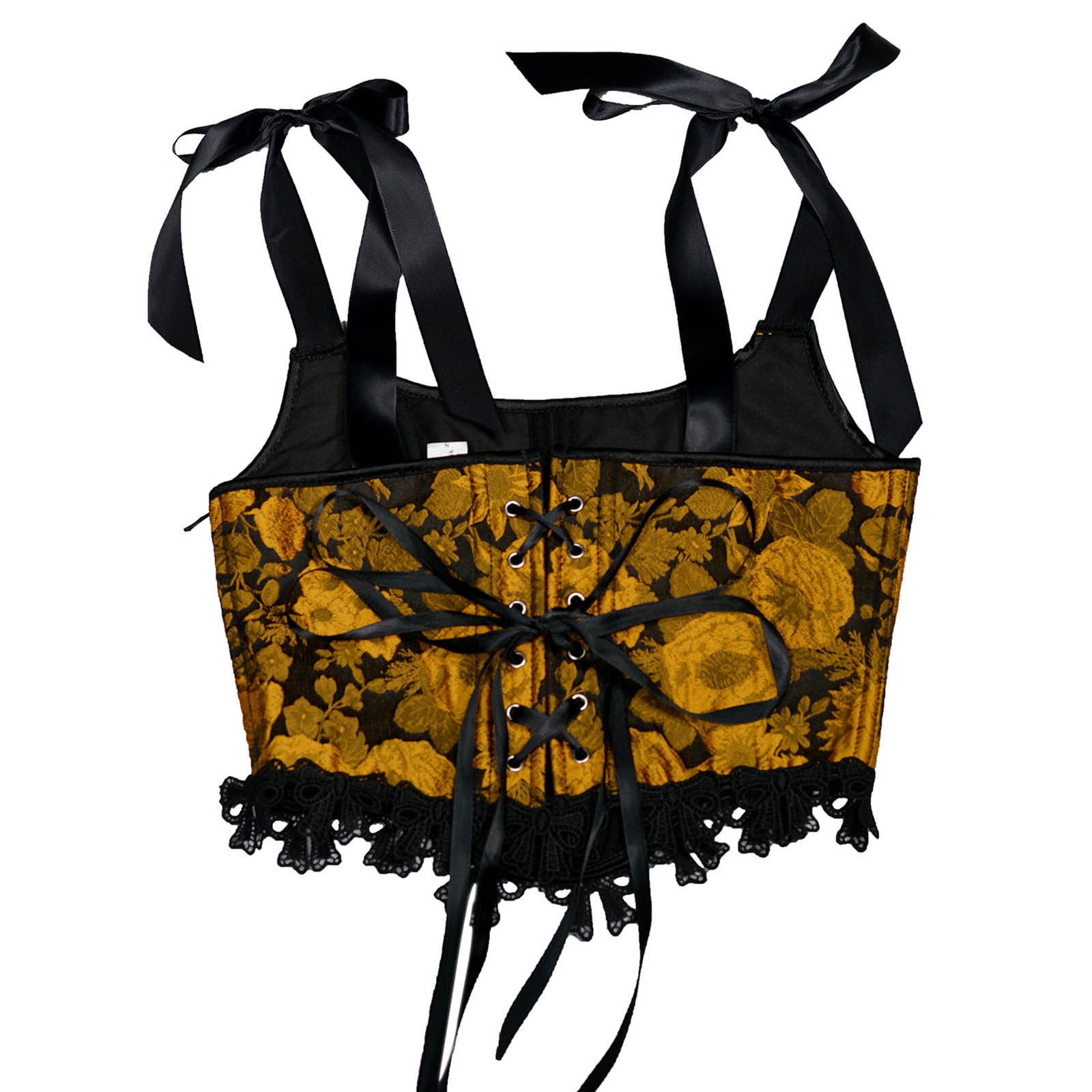 5999 Corsets Belt Tops Leather Vest Pirate Halloween Costume Lace Up Waist Women main image 2