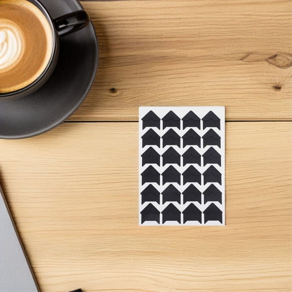 PENIKOKO Black Vintage Photo Corners with Strong Adhesion for Scrapbooking, Journals, Albums, and Craft Decoration