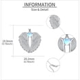 thumbnail image 4 of Angel Wings Necklace 925 Sterling Silver Guardian Angel Wings Pendant Necklace Birthstone Necklace for Women  Christmas Jewelry Gifts, 4 of 10