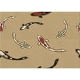 thumbnail image 1 of Ahgly Company Machine Washable Indoor Rectangle Transitional Yellow Orange Area Rugs, 4' x 6', 1 of 7