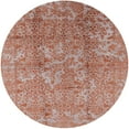 thumbnail image 1 of Ahgly Company Machine Washable Indoor Round Industrial Modern Silver Pink Area Rugs, 3' Round, 1 of 7