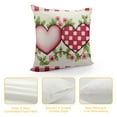 thumbnail image 4 of Nawypu  Valentines Day Pillow Covers Buffalo Plaid Love Hearts Eucalyptus Valentines Day Pink Throw Pillows Valentines Day Decorations for Sofa Couch, 4 of 5