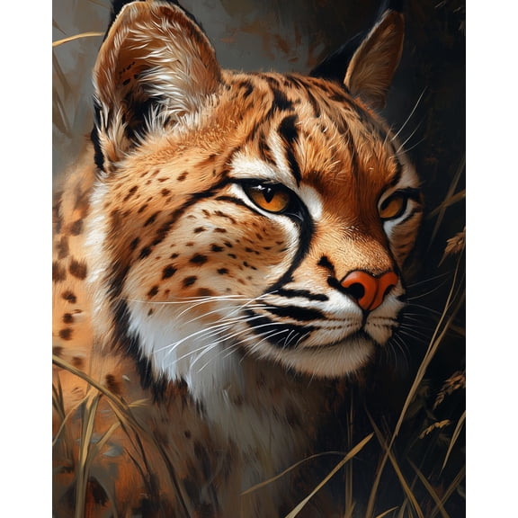 Paint by Numbers for Adults Kids Beginner Autumn Lynx DIY Acrylic Painting by Numbers Kits with Brushes Acrylic Pigment Home Decoration Gifts 16 x 20 inch