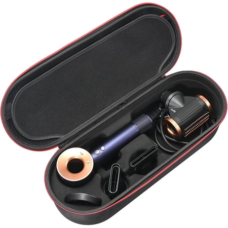 Hard Case for Hair Dryer Portable Travel Storage Bag Fits Supersonic Style Dryers and Accessories Color Black