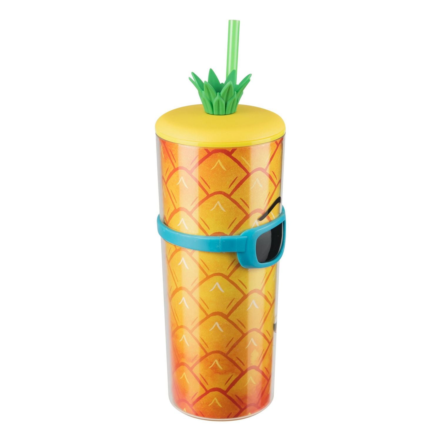 20oz Shady Fruit Pineapple, Sipper<br>Novelty<br>20 Fluid Ounce