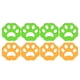 thumbnail image 1 of Lot de 8 attrape-peluches pour machine à laver, en forme de fleur de prunier, pour éliminer les poils d'animaux, orange et vert, 1 of 4