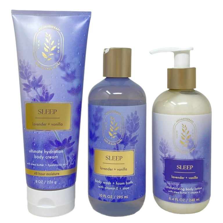 Bath & Body Works Aromatherapy Sleep Lavender Vanilla Trio Gift