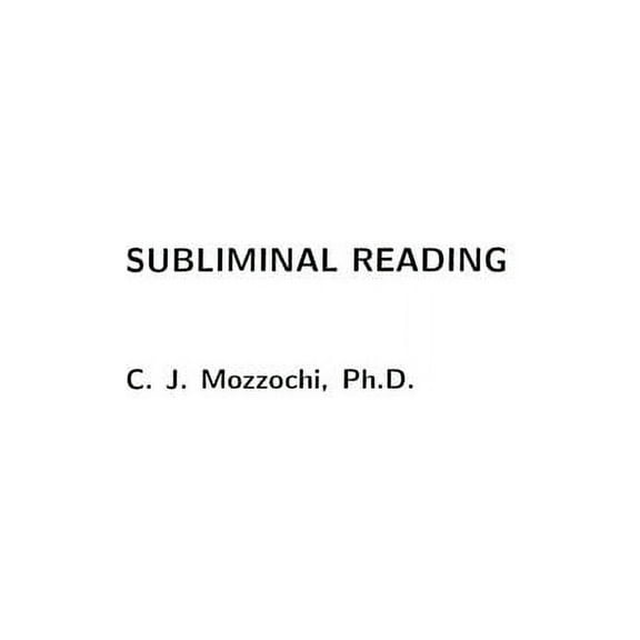 Subliminal Reading
