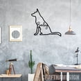 thumbnail image 2 of Craftnamesign Custom German Shepherd Dog Metal Line Art, German Shepherd Wall Decor, 2 of 5