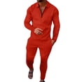 thumbnail image 1 of Innerwin Jogger Sets 2 Pcs Mens Tracksuit Set Sports Two Pieces Casual Sweatshirts+Pant Outfits HCXTZ-8 S, 1 of 2