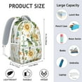 thumbnail image 6 of Farmhouse Sunflower Print Backpack - Waterproof & Comfortable School Bookbag with Padded Back Panel, 6 of 6
